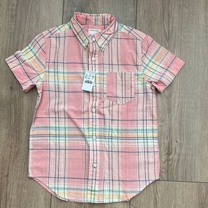 J Crew Crewcuts plaid lightweight button up